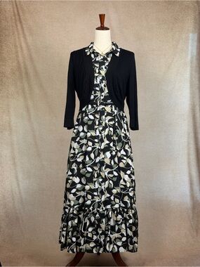 Chiffon Floral Maxi Dress